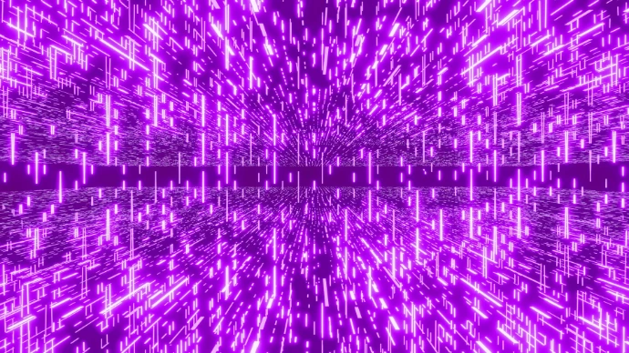 Purple lines are radiating outwards.
